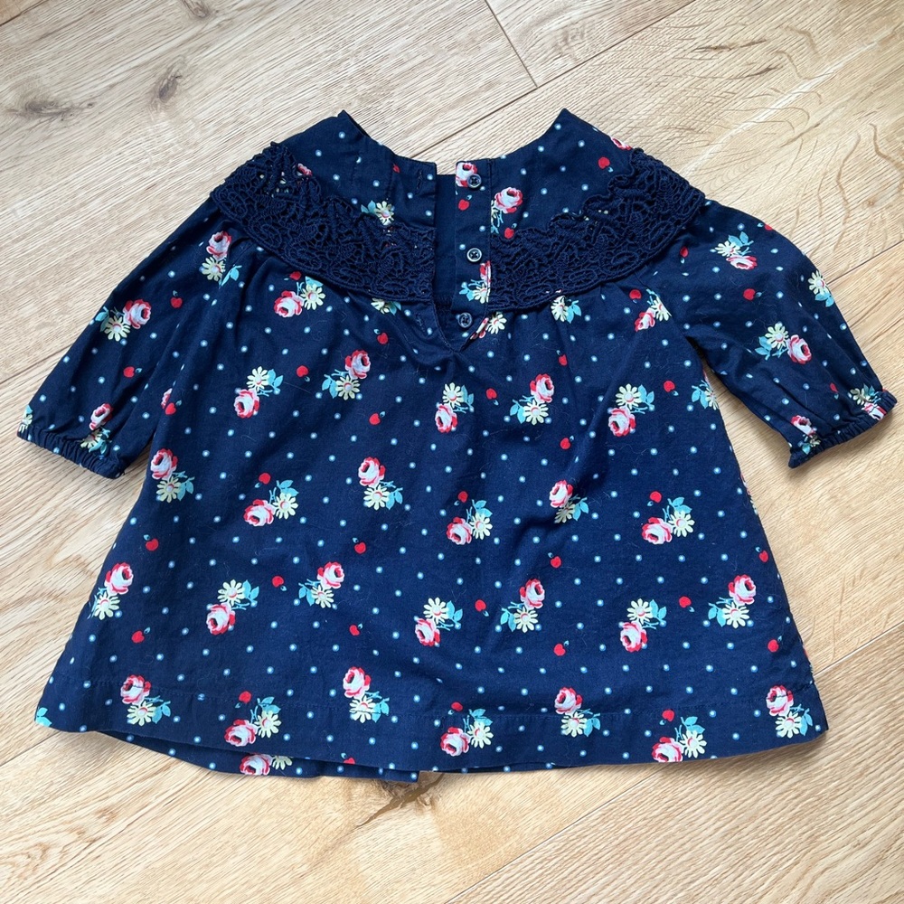 Gap floral lined dress like new 3-6 months